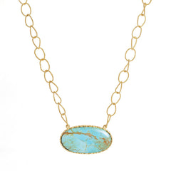 Arizona Kingman Turquoise Statement Necklace | Christina Greene