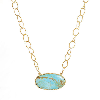 Arizona Kingman Turquoise Statement Necklace | Christina Greene