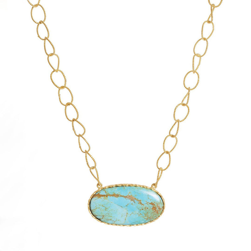 Arizona Kingman Turquoise Statement Necklace | Christina Greene
