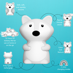 LumiPets® Felix the Fox- Children's Touch Night Light Junior