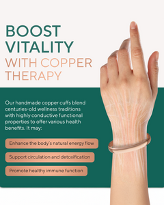 Pure Copper Cuff Bracelet – Unisex