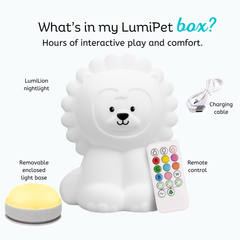 LumiPets® Luther the Lion- Children's Touch Night Light