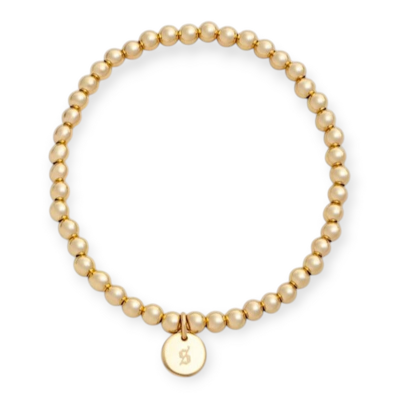 Juno Old English Initial Bracelet | 14K Gold Filled | Cuffed by Nano