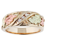 Three Diamond - Black Hills Gold Ladies Ring