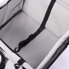 Dog Safety Mesh Travel Carrier Basket
