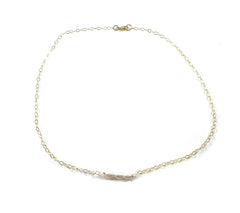 Dainty Pearl Choker – 14k Gold Filled Chain – Three Freshwater Pearls – Handmade in Raleigh