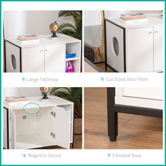 Hidden Cat Litter Box Enclosure