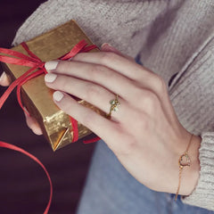 Black Hills Gold Rose & Leaves Ladies Ring | 10K Gold | Mt. Rushmore
