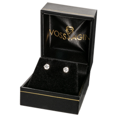 0.25 CTW Round Lab-Grown Diamond Stud Earrings in 14K Gold Over Sterling Silver (F Color, VS Clarity)
