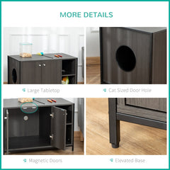 Hidden Cat Litter Box Enclosure