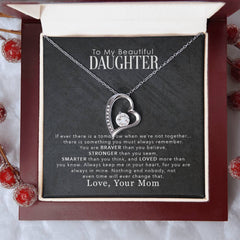 Forever Love Necklace – Sparkling CZ Heart Pendant 14k/18k Gold Gift
