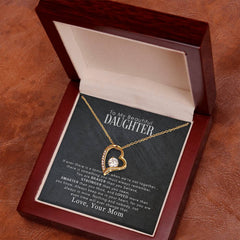 Forever Love Necklace – Sparkling CZ Heart Pendant 14k/18k Gold Gift