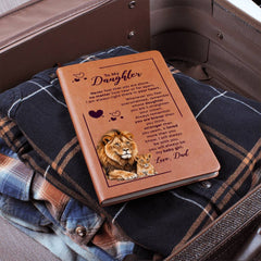 Graphic Leather Journal – (Daughter, Love Dad)
