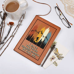 Graphic Vegan Leather Journal – Custom Lined Productivity Notebook