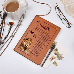 Graphic Leather Journal – (Daughter, Love Dad)