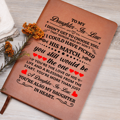 Graphic Leather Journal – Daughter in Law
