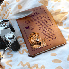 Graphic Leather Journal – (Daughter, Love Dad)