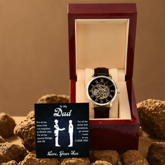 To My Dear Dad Always Remember I Love You – Openwork Watch