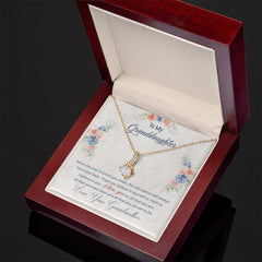 Alluring Beauty Necklace – Ribbon CZ Pendant 14k/18k Gold Gift