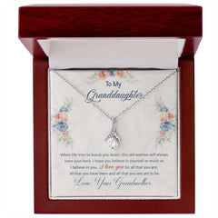 Alluring Beauty Necklace – Ribbon CZ Pendant 14k/18k Gold Gift