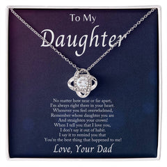 Love Knot Necklace – CZ Unbreakable Bond Pendant 14k/18k Gold Gift