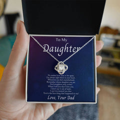 Love Knot Necklace – CZ Unbreakable Bond Pendant 14k/18k Gold Gift