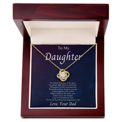 Love Knot Necklace – CZ Unbreakable Bond Pendant 14k/18k Gold Gift