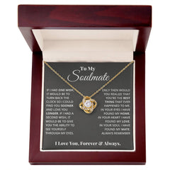 Love Knot Necklace – CZ Unbreakable Bond Pendant 14k/18k Gold Gift