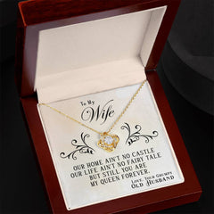 Love Knot Necklace – CZ Unbreakable Bond Pendant 14k/18k Gold Gift
