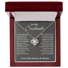 Love Knot Necklace – CZ Unbreakable Bond Pendant 14k/18k Gold Gift