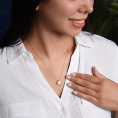 Love Knot Necklace – Cubic Zirconia 14k/18k Gold Plated Heartfelt Gift