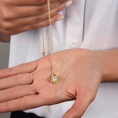 Love Knot Necklace – Cubic Zirconia 14k/18k Gold Plated Heartfelt Gift