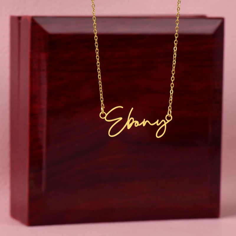 Personalized Name Necklace – Custom Engraved Gift for Her