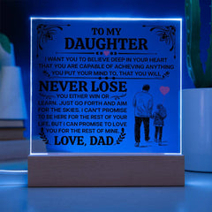 Printed Square Acrylic Plaque – Custom LED Lighted Display