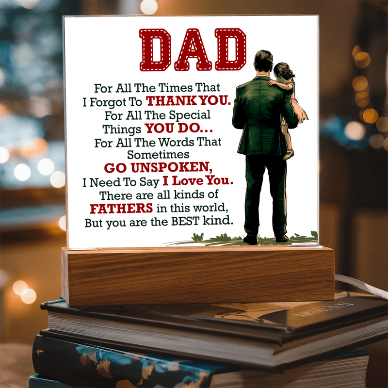 Thank You Dad - Acrylic Square