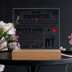 Printed Square Acrylic Plaque – Custom LED Lighted Display