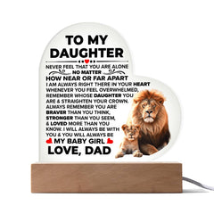 Heart Acrylic Plaque – Custom LED Lighted Display Gift