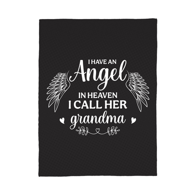 Coral Fleece Blanket – Custom Plush Cozy Throw (Grandma in Heaven)