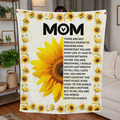 Jersey Fleece Blanket – Custom Cozy Throw with Fluffy Brushed Backing (Mom)
