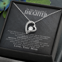 Forever Love Necklace – Sparkling CZ Heart Pendant 14k/18k Gold Gift