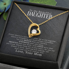 Forever Love Necklace – Sparkling CZ Heart Pendant 14k/18k Gold Gift