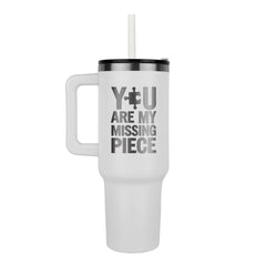 Laser Engraved Pinnacle 40oz Tumbler – 24hr Cold Stainless Steel Insulated Water Bottle