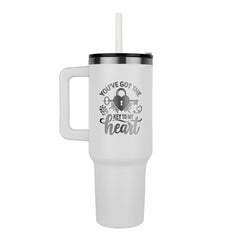 Laser Engraved Pinnacle 40oz Tumbler – 24hr Cold Stainless Steel Insulated Water Bottle