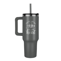 Laser Engraved Pinnacle 40oz Tumbler – 24hr Cold Stainless Steel Insulated Water Bottle