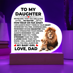 Heart Acrylic Plaque – Custom LED Lighted Display Gift