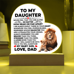 Heart Acrylic Plaque – Custom LED Lighted Display Gift