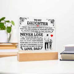 Printed Square Acrylic Plaque – Custom LED Lighted Display