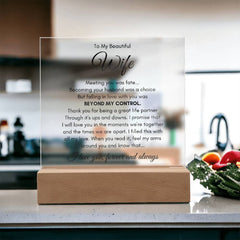 Printed Square Acrylic Plaque – Custom LED Lighted Display
