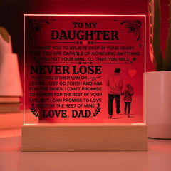 Printed Square Acrylic Plaque – Custom LED Lighted Display