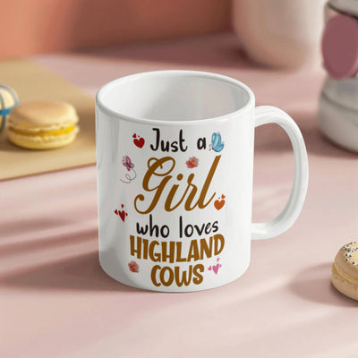 Custom Ceramic Coffee Mug – Full Wrap Dye Sublimation (Just a Girl)